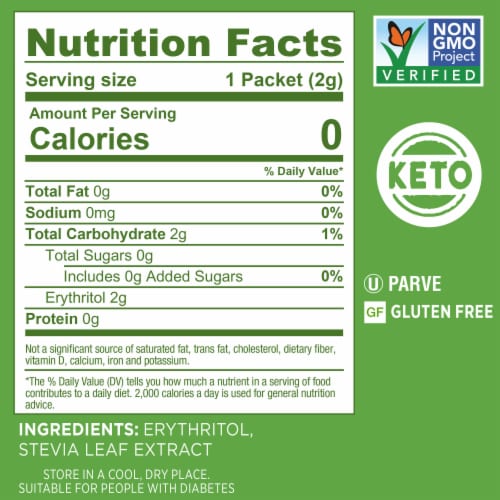 Splenda Stevia Zero Calorie Sweetener Packets Perspective: left