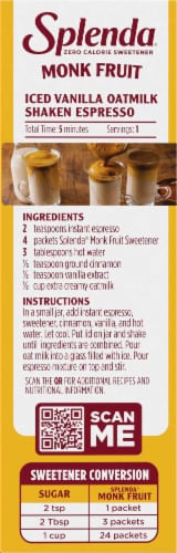 Splenda® Naturals Monk Fruit Sweetener Packets Perspective: left