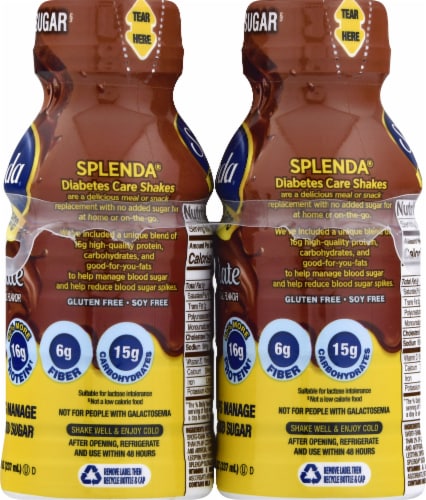 Splenda® Diabetes Care Milk Chocolate Shake Perspective: left