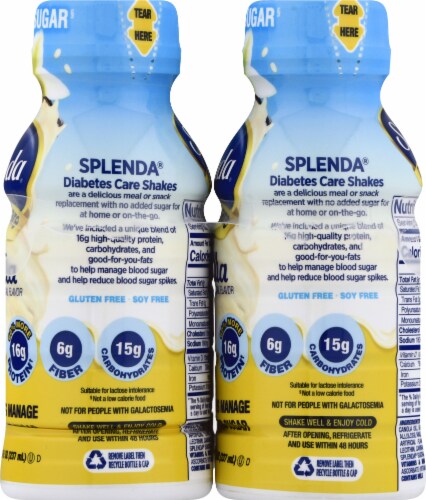 Splenda Diabetes Shake - Vanilla Perspective: left