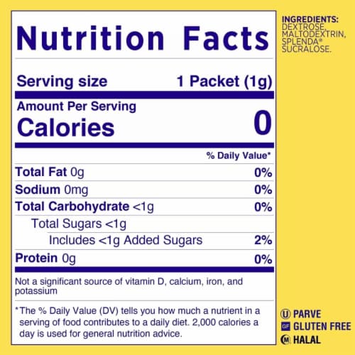 Splenda Zero Calorie Sweetener Packets (1,000 Count) Perspective: left