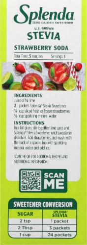 Splenda® Zero Calorie Stevia Sweetener Packets Perspective: left