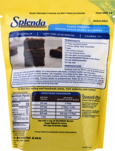 Splenda Brown Sugar Baking Blend Perspective: left