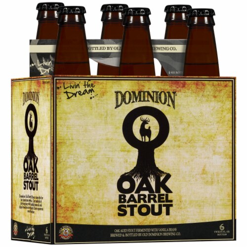Old Dominion Brewing Company Oak Barrel Stout Perspective: left