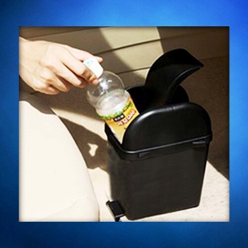 Zone Tech 2x Portable Mini Car Garbage Trash Litter Wastebasket Can