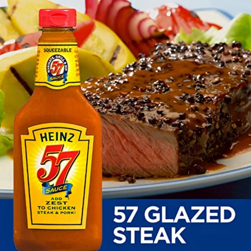 Heinz 57 Sauce 20 oz Bottle (Pack of 8) Perspective: left