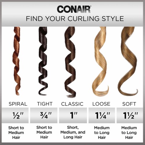 Conair curly curls curling iron 0.75 on sale