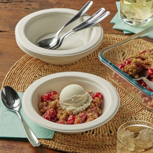 Hefty ECOSAVE Compostable Paper Bowls (Pack of 48) Perspective: left
