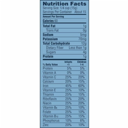 Gerber 1st Foods Cereal for Baby Grain & Grow Baby Cereal Multigrain (Pack of 12) Perspective: left