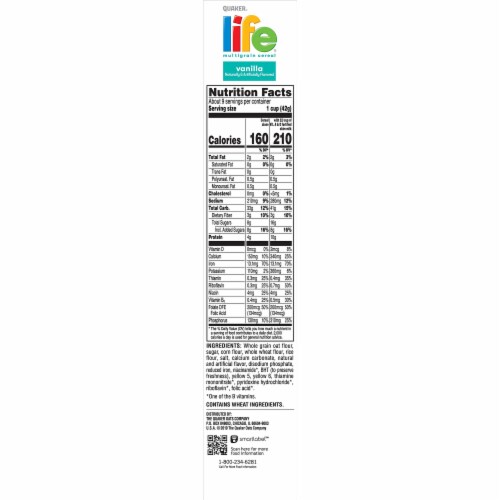 Quaker Life Cereal, Vanilla (Pack of 8) Perspective: left