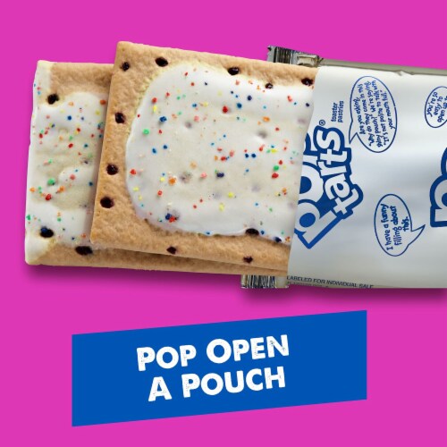 Pop-Tarts Toaster Pastries Breakfast Foods Frosted Blueberry (Pack of 18) Perspective: left