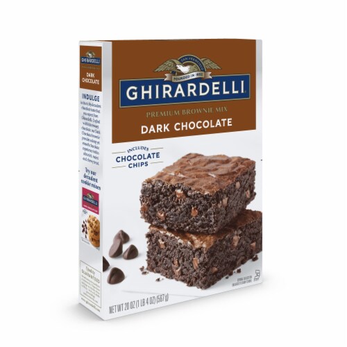 Dark Chocolate Premium Brownie Mix Includes Chocolate Chips (Pack of 3) Perspective: left