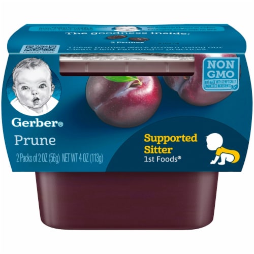 Gerber Natural Baby Food Prune - 2.0 Oz X 2 Pack (Pack of 14) Perspective: left