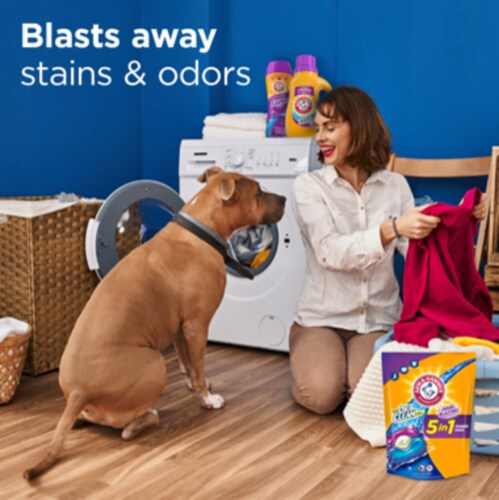 Arm & Hammer Plus OxiClean With Odor Blasters Laundry Detergent (Pack of 24) Perspective: left