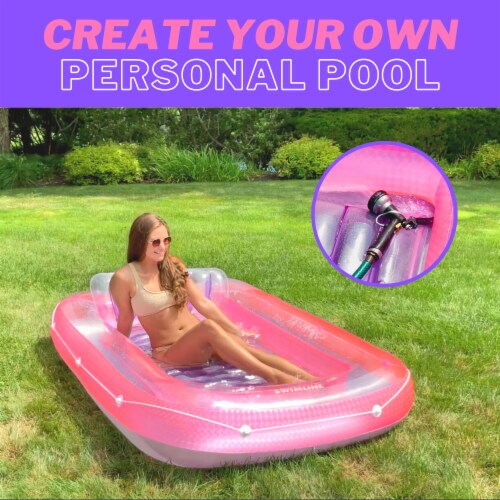 Swimline 70 Swimming Pool Suntan Tub Inflatable Lounge Water Raft