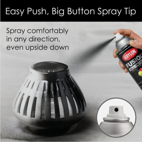 Krylon® Gloss Paint & Primer - Black Perspective: left