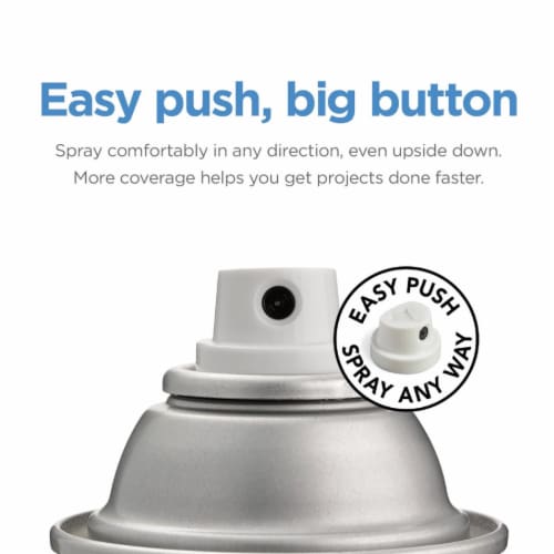 Krylon® ColorMaxx Satin Ivory Indoor/Outdoor Spray Paint and Primer Perspective: left