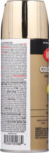 Krylon® ColorMaxx™ Indoor/Outdoor Spray Paint + Primer - Metallic Gold Perspective: left