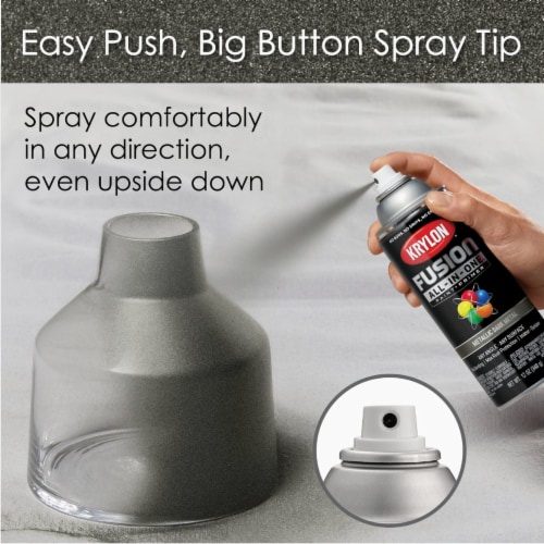 Krylon® Fusion All-In-One™ Paint + Primer - Metallic Dark Metal Perspective: left