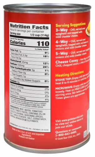 Gold Star® Chili Perspective: left