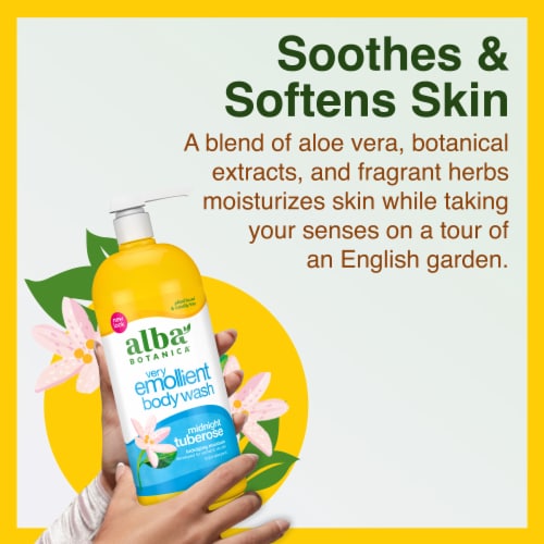 Alba Botanica® Midnight Tuberose Shower Gel Perspective: left