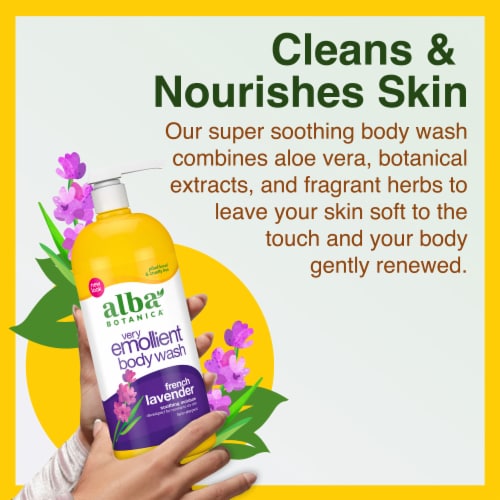 Alba Botanica® French Lavender Very Emolllient Body Wash Perspective: left