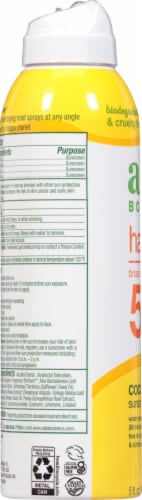 Alba Botanica® Hawaiian Coconut Clear Spray Sunscreen SPF 50 Perspective: left