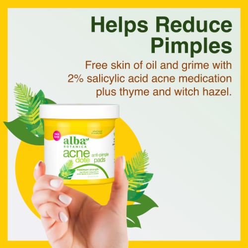 Alba Botanica® Acne Dote Anti-Pimple Pads Perspective: left