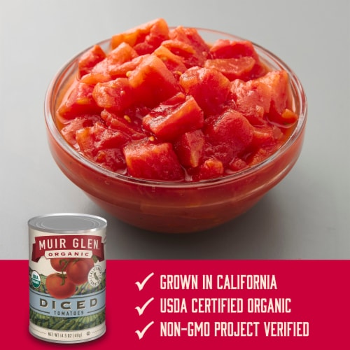 Muir Glen™ Organic Diced Tomatoes Perspective: left