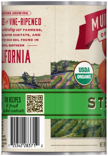 Muir Glen Organic Stewed Tomatoes Perspective: left