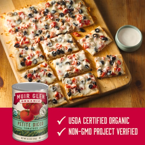 Muir Glen™ Organic Petite Diced Tomatoes Perspective: left
