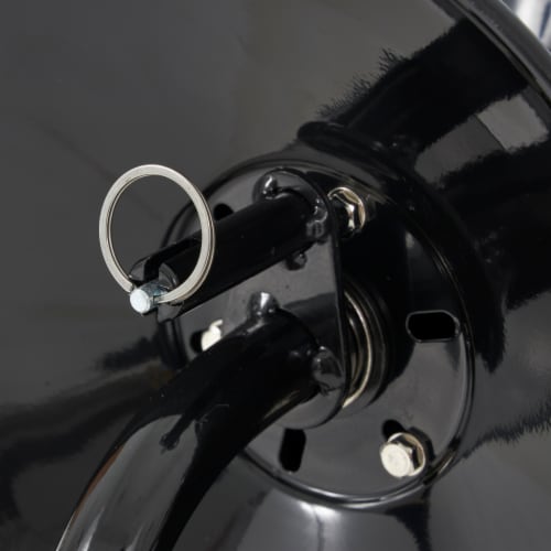 Apache 99023586 Steel Pressure Washer Reel for 50 Foot Hose with Pump, Black Perspective: left