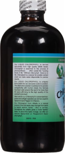 World Organic Liquid Chlorophyll 100mg Perspective: left