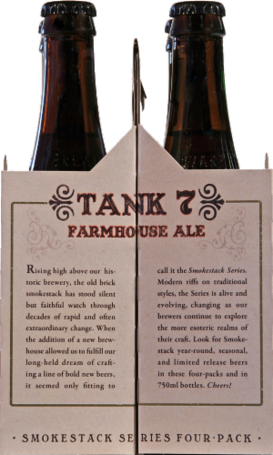 Boulevard Tank 7 Farmhouse Ale Perspective: left