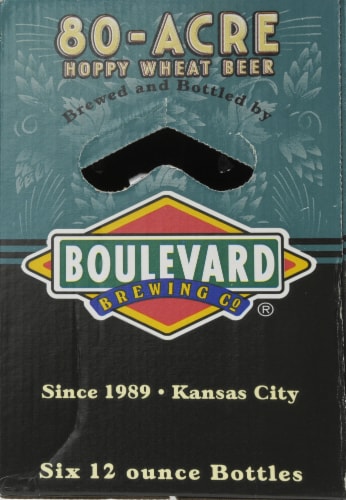 Boulevard Brewing Wheat Company 80-Acre Hoppy Wheat Beer Perspective: left