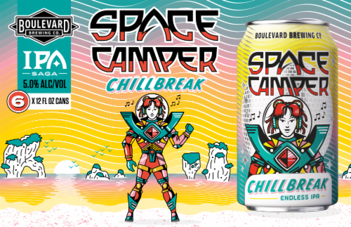 Boulevard Brewing Co® Space Camp Chillbreak Endless IPA Craft Beer Perspective: left