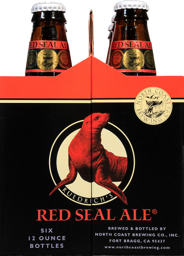 North Coast Brewing Company Ruedrich's Red Seal Ale Perspective: left