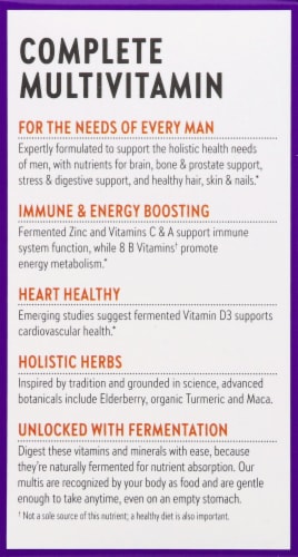 New Chapter Organics Every Man's One Daily Whole-Food Multivitamin Perspective: left