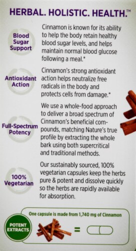 New Chapter Cinnamon Force Dietary Supplement Perspective: left