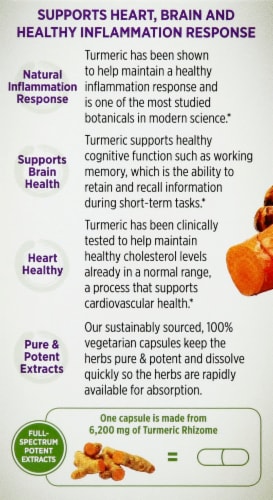 New Chapter Organics Turmeric Force Vegetarian Capsules Perspective: left