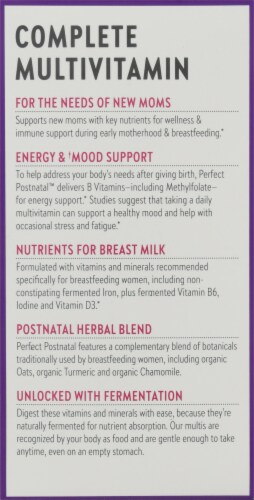 New Chapter Perfect Postnatal Multivitamin Tablets Perspective: left