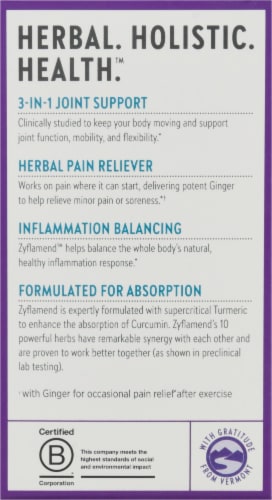 New Chapter Zyflamend Whole Body Dietary Supplement Perspective: left