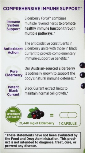 New Chapter® Elderberry Force Dietary Supplement Capsules Perspective: left