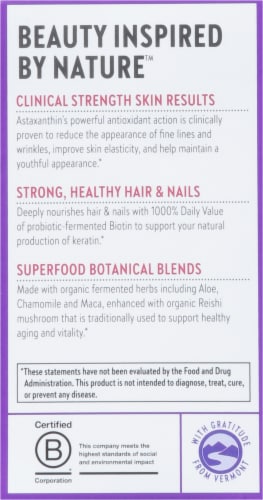 New Chapter® Hair Skin & Nails Supplement Capsules Perspective: left