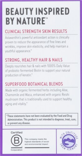 New Chapter® Hair Skin & Nails Supplement Capsules Perspective: left