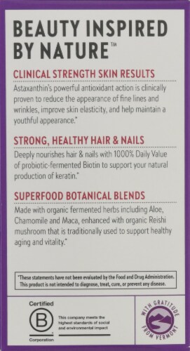 New Chapter Hair Skin & Nails Vegetarian Tablets Perspective: left