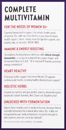 New Chapter Every Woman's One Daily 55 plus Whole Food Multivitamins Perspective: left