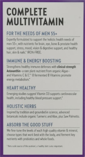 New Chapter Every Man's 55 Plus One Daily Multi Vitamin Tablets Perspective: left