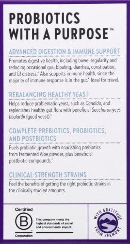 New Chapter® Probiotic All-Flora® Whole-Food Live Probiotics Vegetarian Capsules Perspective: left