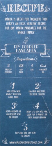 Amara Organic Oats n' Berries Baby Food Pouches Perspective: left